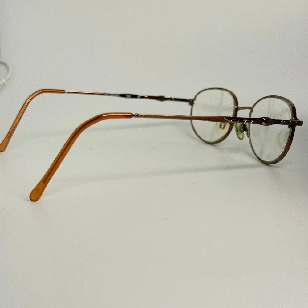Gloria Vanderbilt M17 Eyeglass Frames Zyloware Oval  Bronze Metal 183 24073